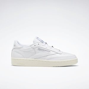 Adidasy Damskie Reebok Club C 85 Białe/Srebrne/Szare PL 84SFBPH